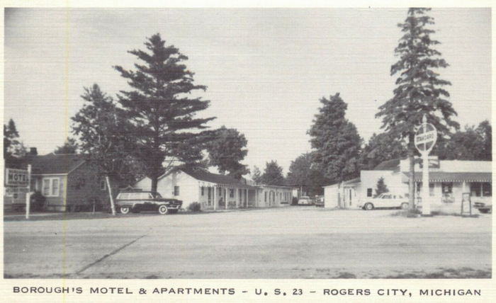 Boroughs Motel & Apartments - Old Postcard